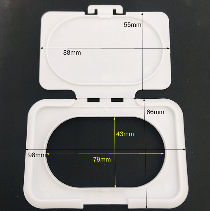 塑料湿巾包装盖尺寸图