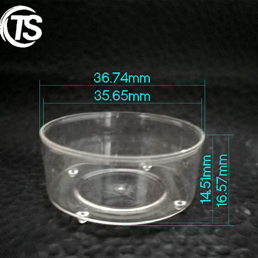 PC98透明阻燃蜡杯尺寸图