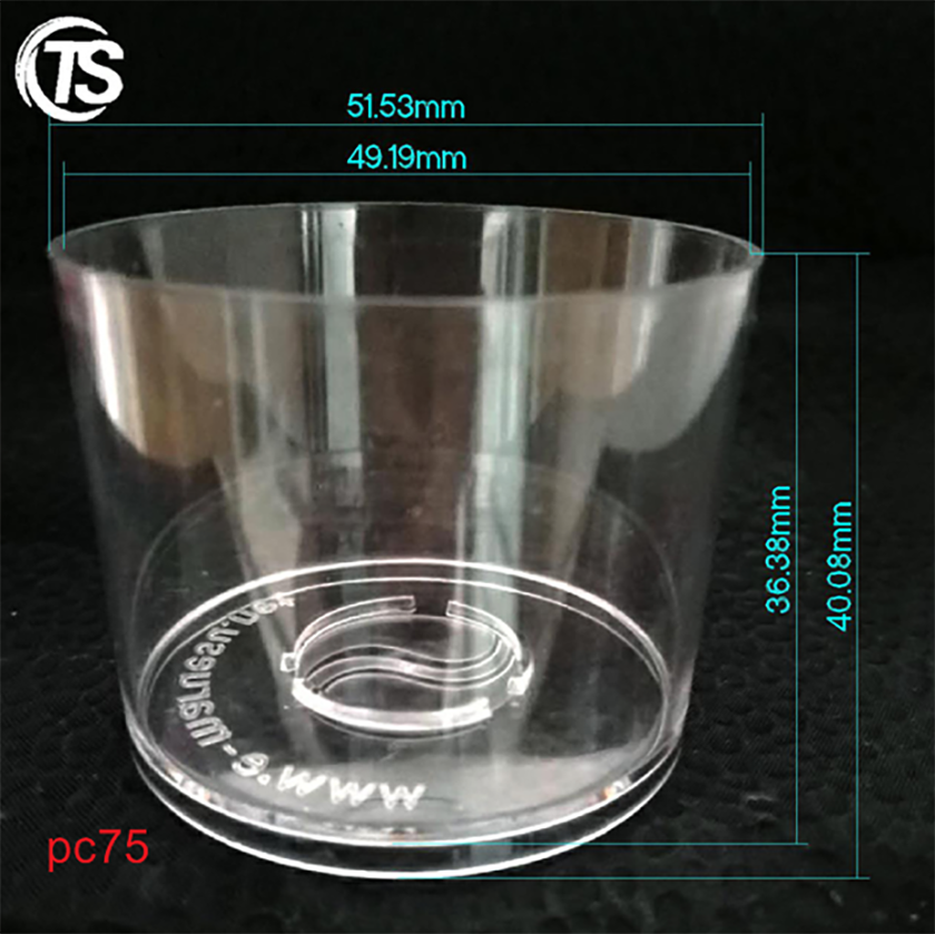 PC75塑料蜡烛台尺寸图