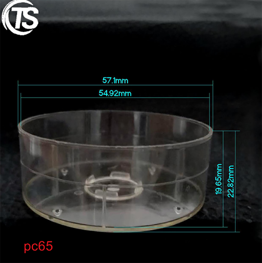 PC65圆形茶蜡壳尺寸图