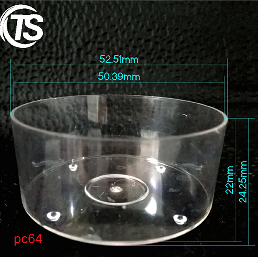PC64工厂直销塑料蜡烛壳尺寸图