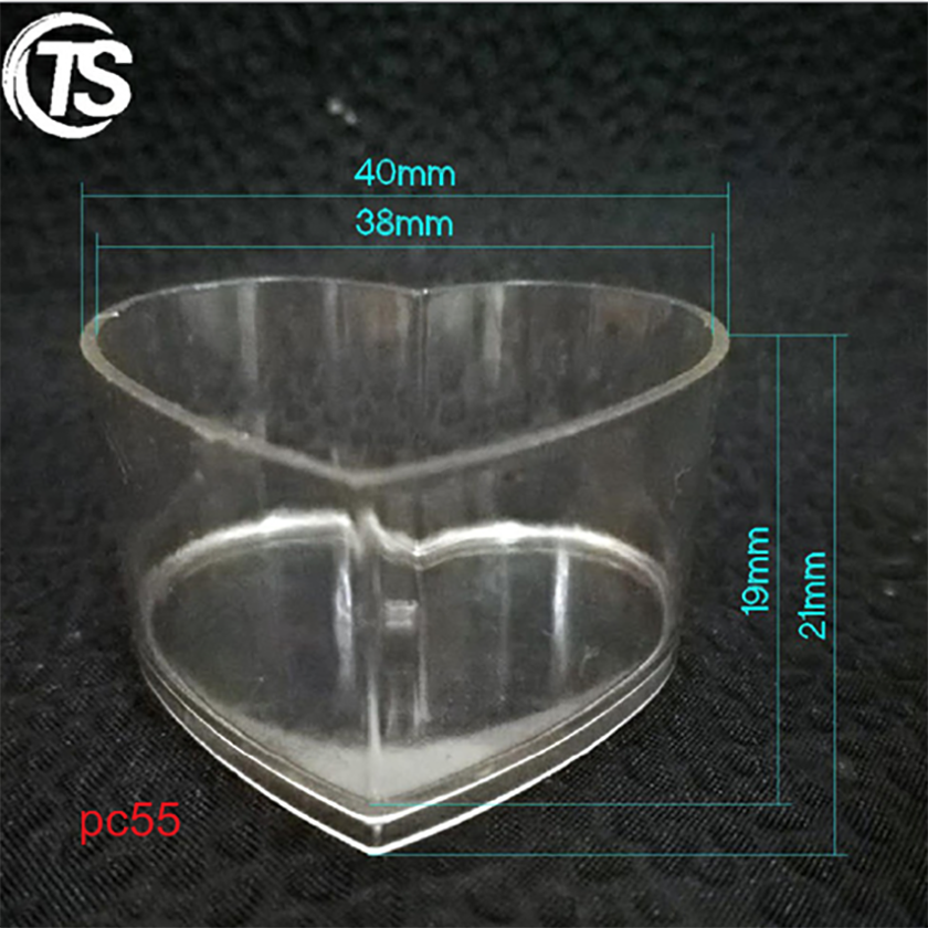 PC55心形茶蜡壳尺寸图