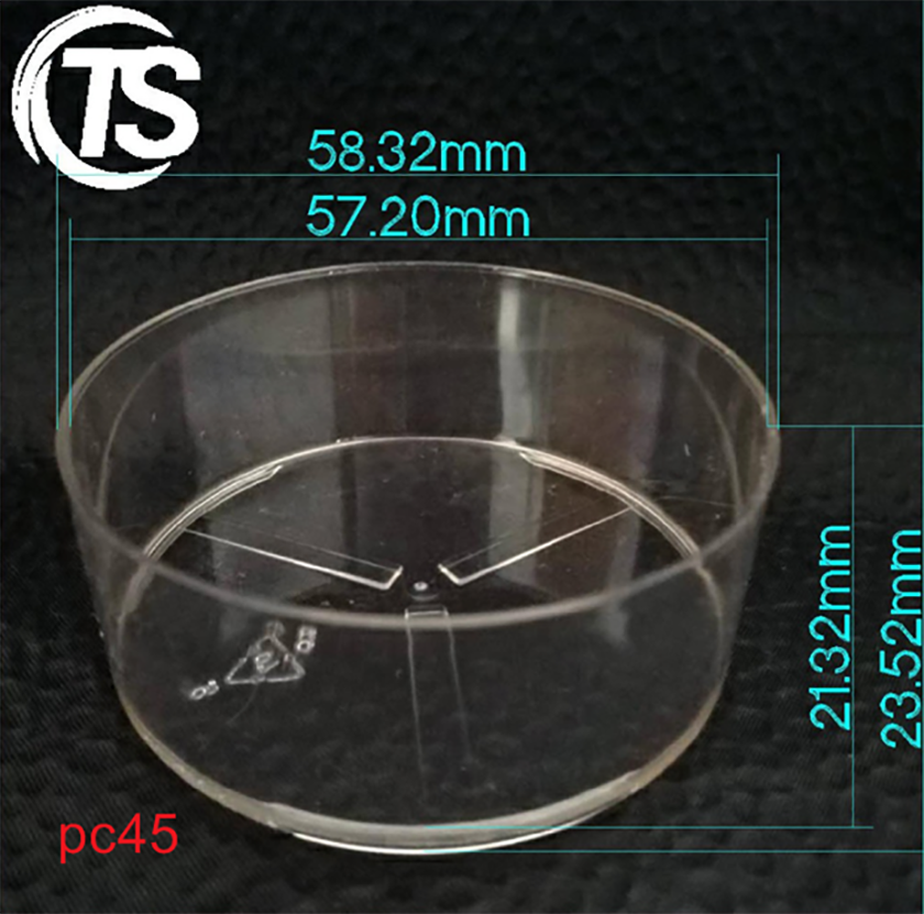 PC45圆形茶蜡壳尺寸图