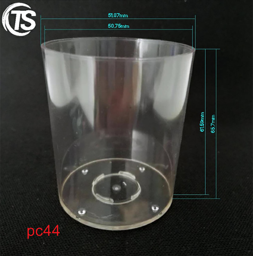 PC44圆柱形塑料蜡烛壳尺寸图