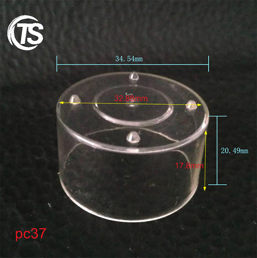 PC37塑料透明蜡烛壳尺寸图