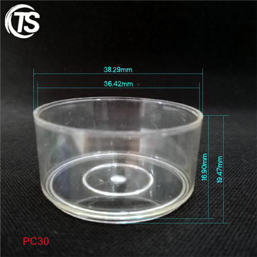 PC30阻燃塑料蜡烛杯尺寸图