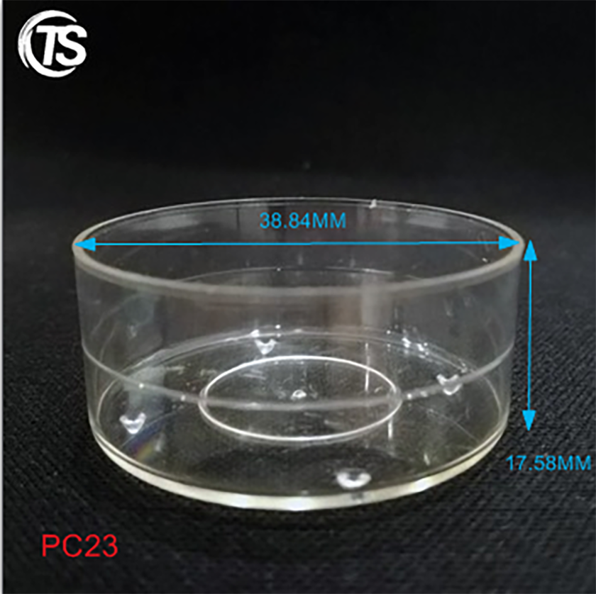 PC23透明塑料蜡烛杯尺寸图